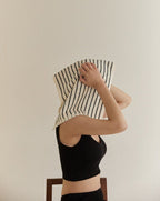 Retro Style 100% ORGANIC Combed Cotton Striped Bath Towel - mosswell.us