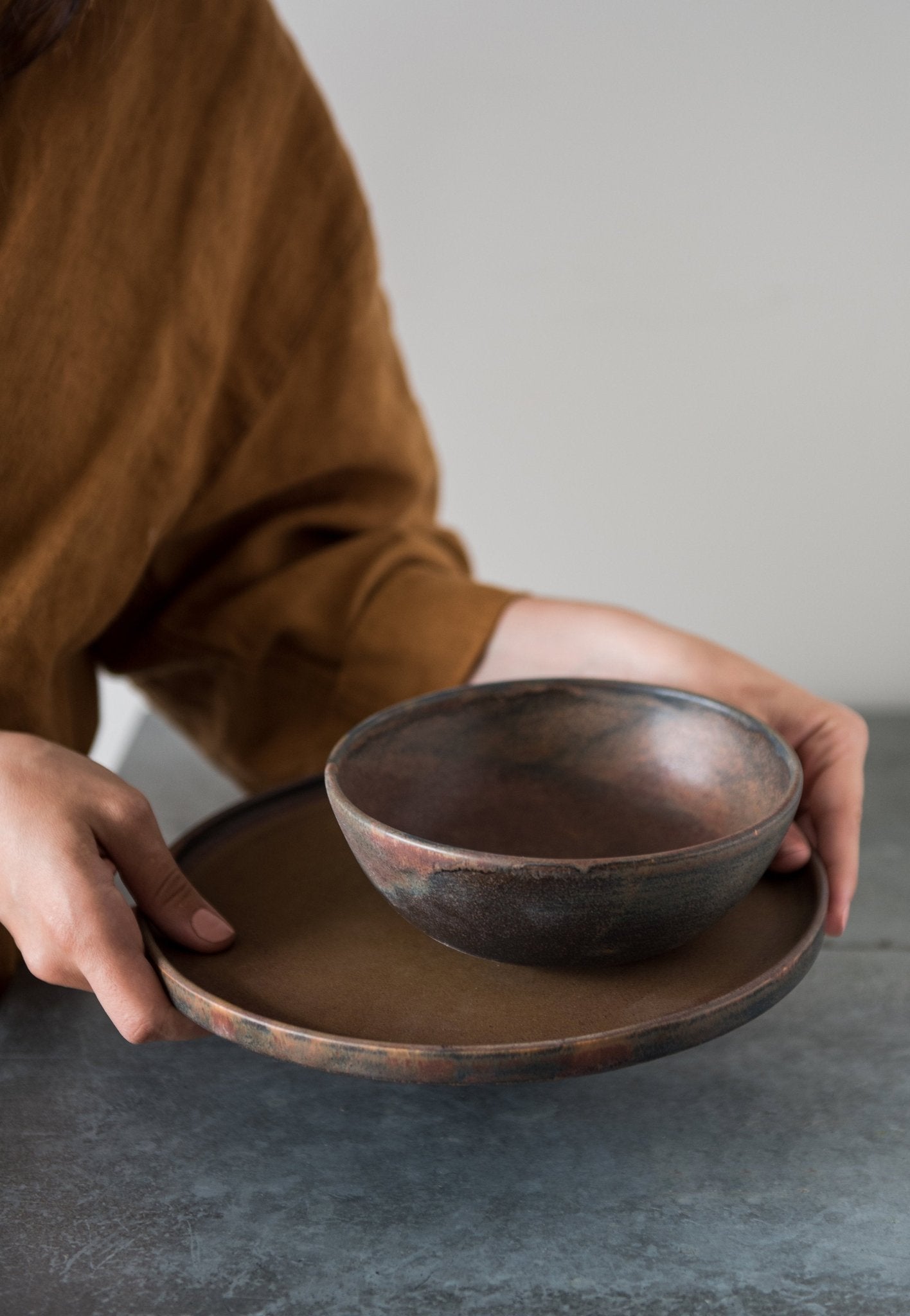 Rust Stoneware Everyday Bowl - mosswell.us