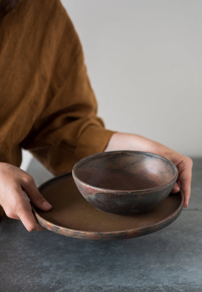 Rust Stoneware Everyday Bowl - mosswell.us