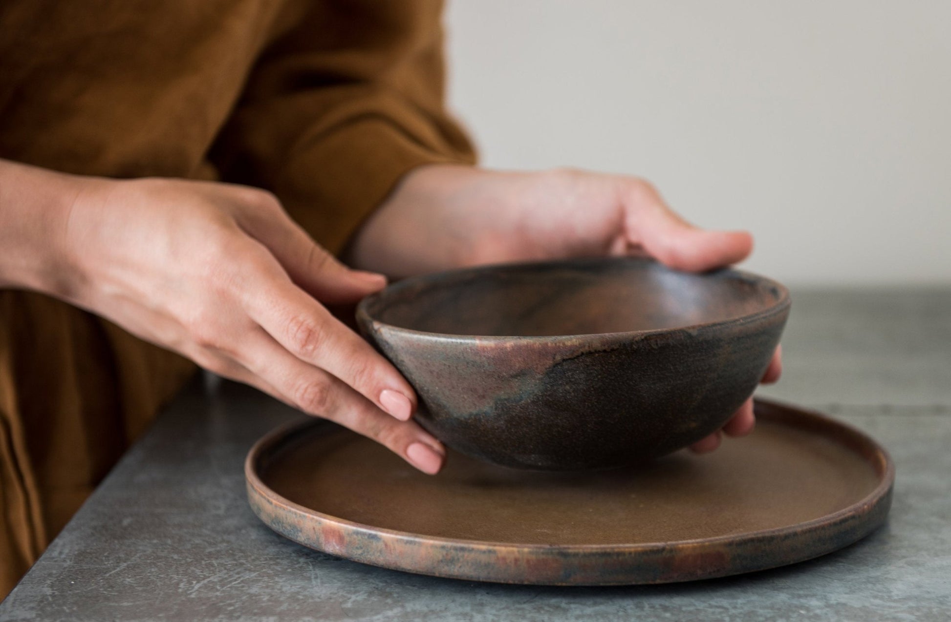 Rust Stoneware Everyday Bowl - mosswell.us