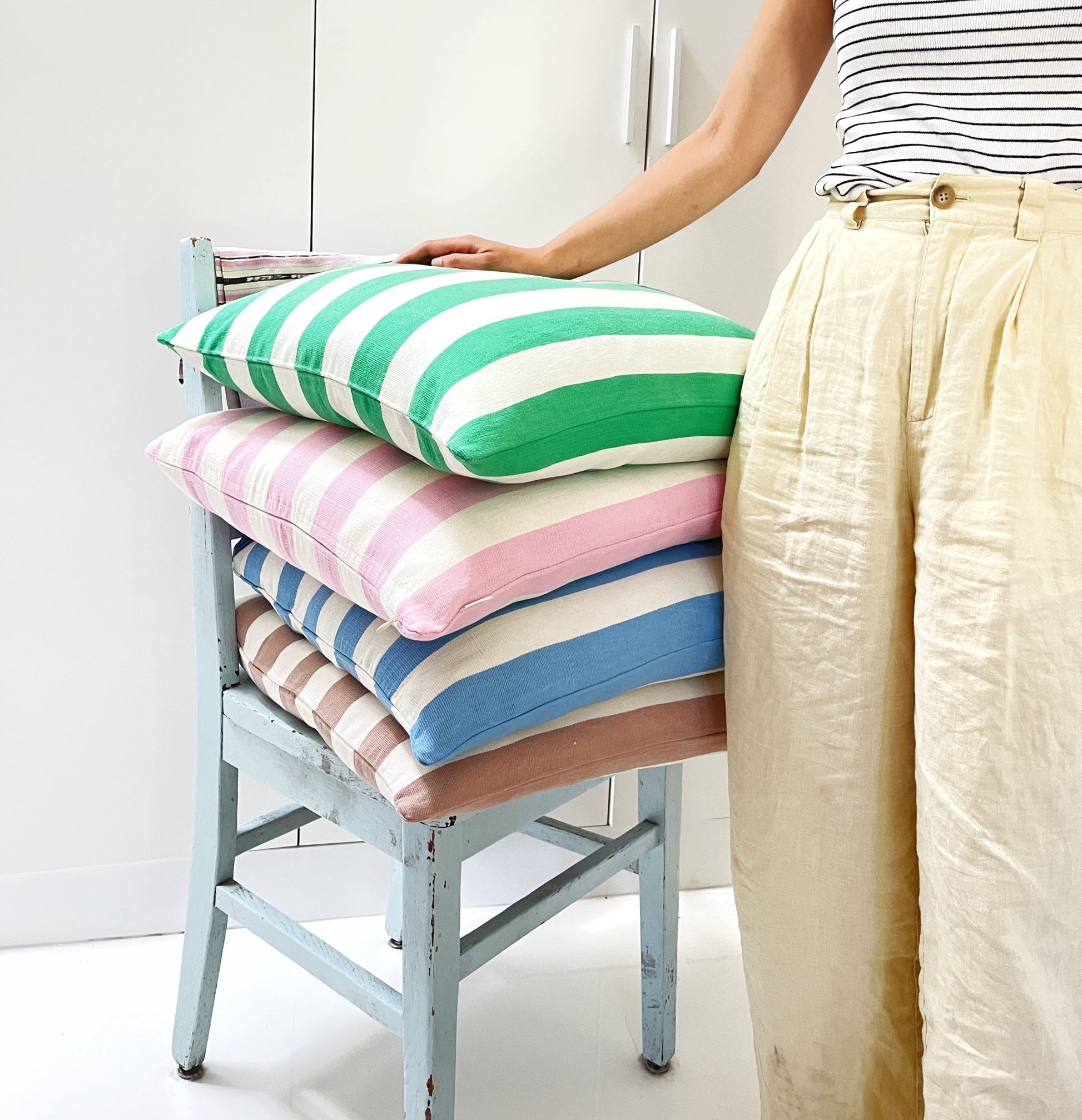 Santiago Cabana Stripe - Kelly Green - mosswell.us