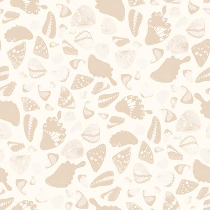 Butterfly Terrazzo Wallpaper, white and peach