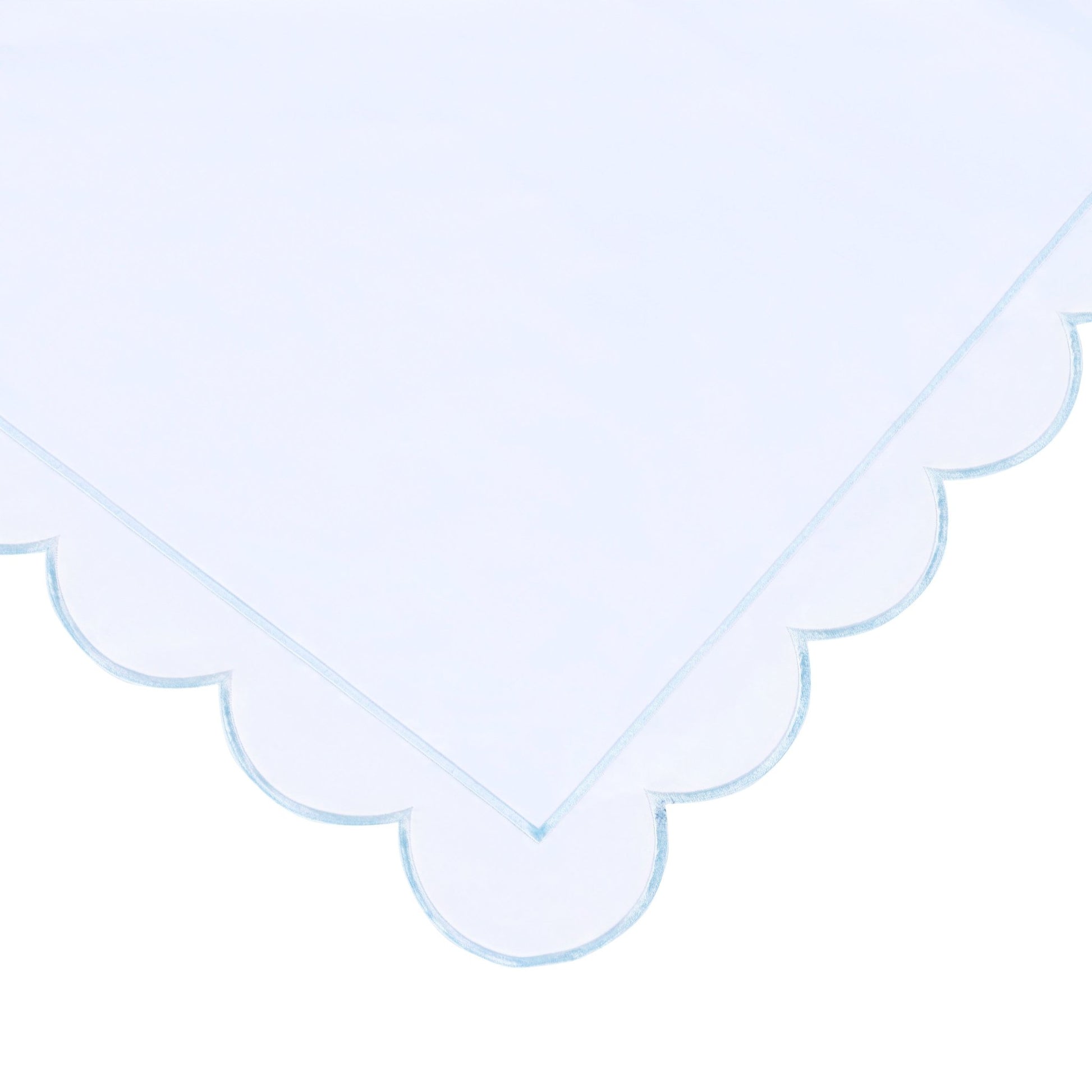 Scallop Frame Embroidered Cotton Percale Duvet Set - mosswell.us