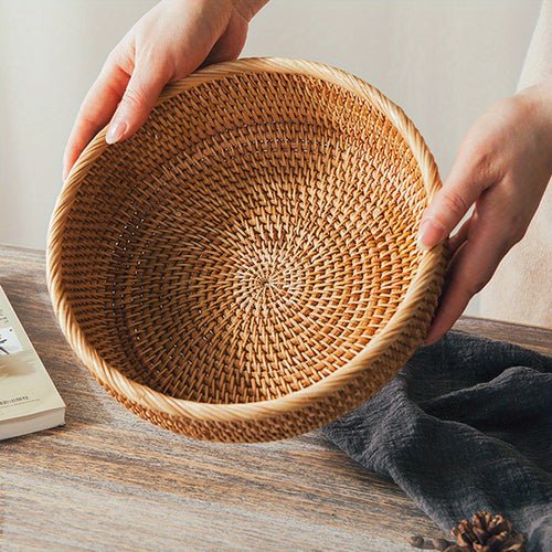 Set of 1 or 3 Rattan Decorative Woven Baskets - mosswell.us