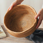 Set of 1 or 3 Rattan Decorative Woven Baskets - mosswell.us