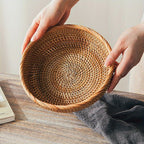 Set of 1 or 3 Rattan Decorative Woven Baskets - mosswell.us
