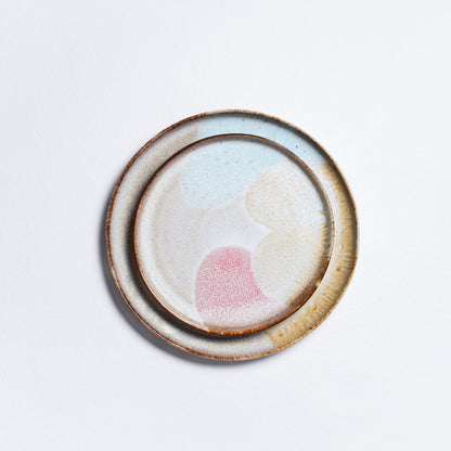 Set of 12 stoneware ceramic Dinnerware — Melting Ice Cream Collection - mosswell.us