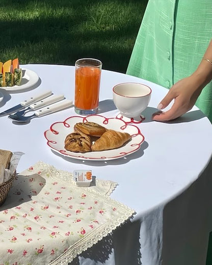 Set of 2 Cloud Ceramic Dinner Plates