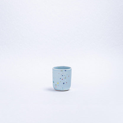 Set of 6 Espresso Cups /Egg Cups stoneware ceramic — Party Collection mix color - mosswell.us