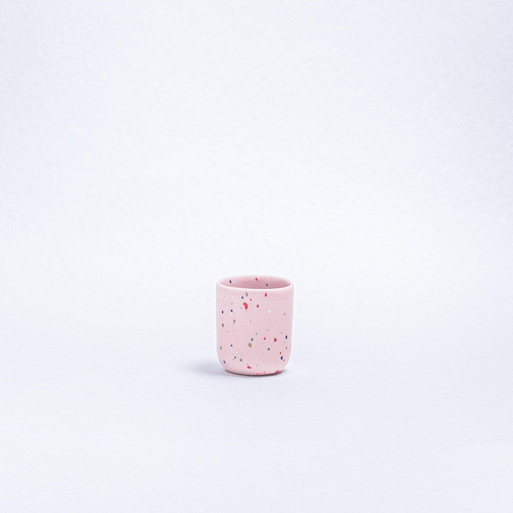 Set of 6 Espresso Cups /Egg Cups stoneware ceramic — Party Collection mix color - mosswell.us