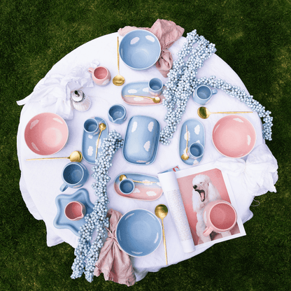 Set of 6 Espresso Cups stoneware ceramic — Cloud Collection - mosswell.us