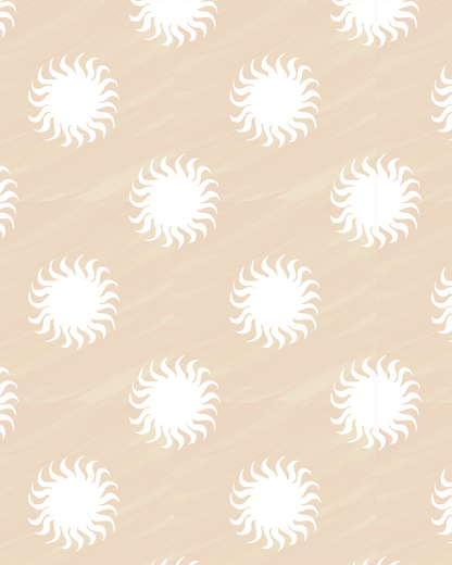 Sol Wallpaper, tan & white - mosswell.us