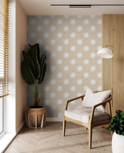 Sol Wallpaper, tan & white - mosswell.us
