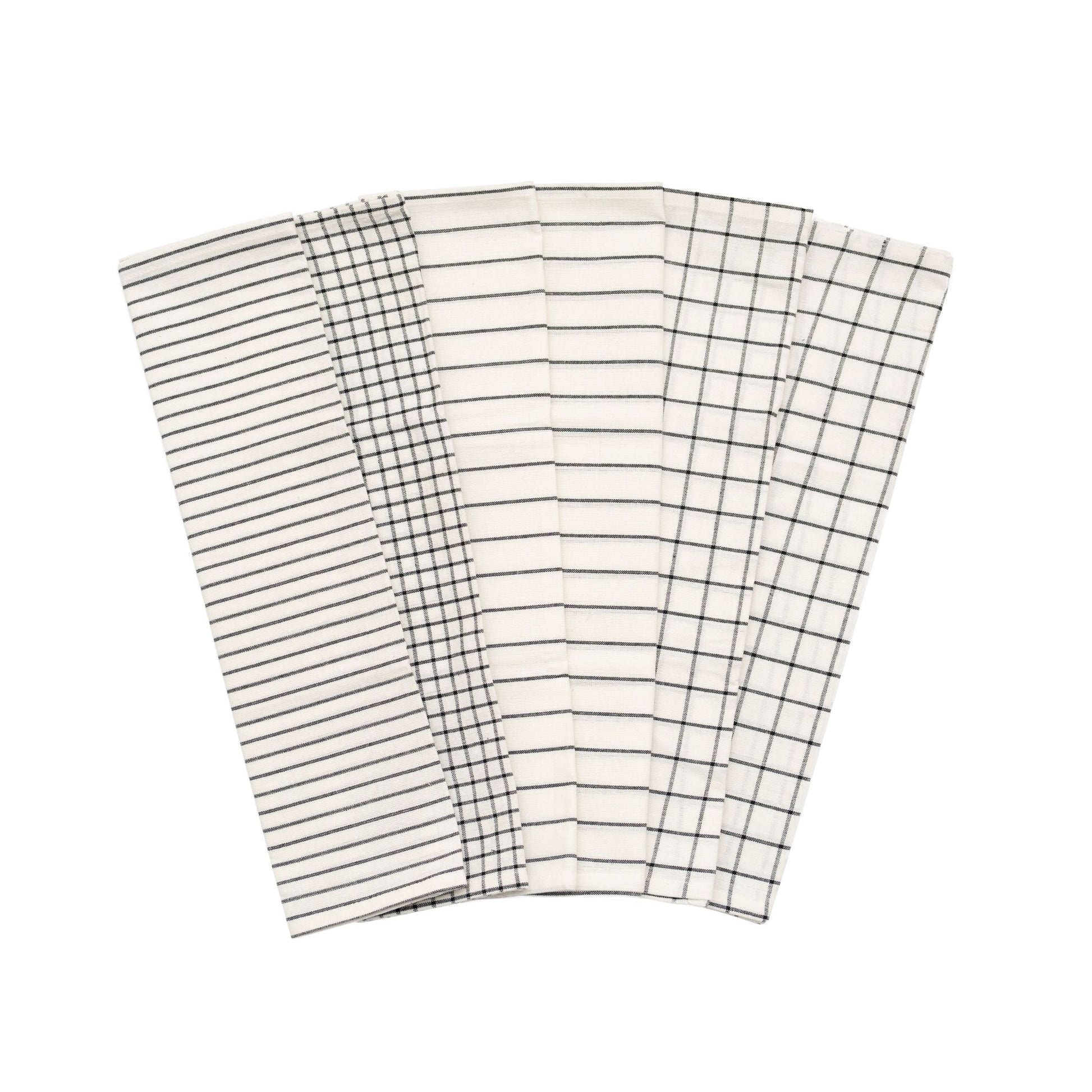 Stripe & Check Kitchen Towel Set - mosswell.us