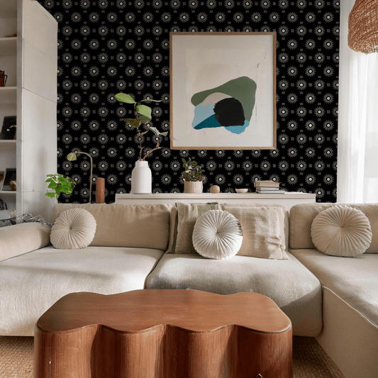 Sun Rays Wallpaper, black and white - mosswell.us