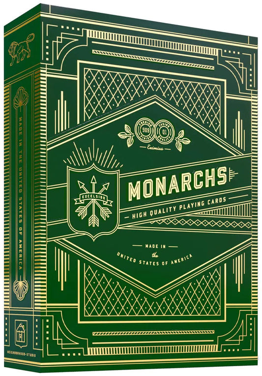 theory11 Monarch Playing Cards (Green) - mosswell.us