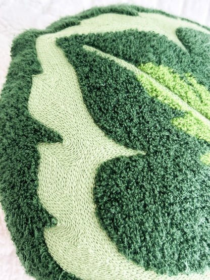 Tufted Calathea Medallion Leaf Pillow - mosswell.us