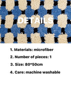 Ultra Soft Modern Geometric Bath Rug, Absorbent, Anti - slippery Mat - mosswell.us
