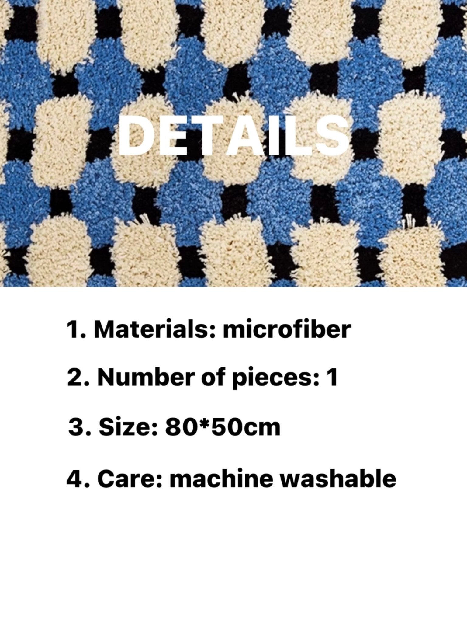 Ultra Soft Modern Geometric Bath Rug, Absorbent, Anti - slippery Mat - mosswell.us