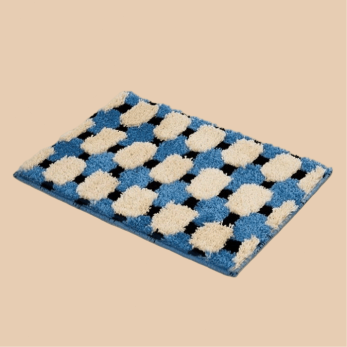 Ultra Soft Modern Geometric Bath Rug, Absorbent, Anti - slippery Mat - mosswell.us