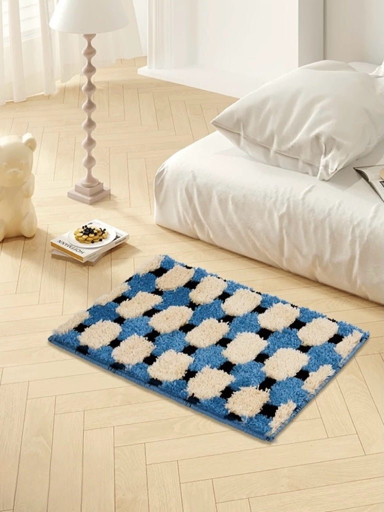 Ultra Soft Modern Geometric Bath Rug, Absorbent, Anti - slippery Mat - mosswell.us