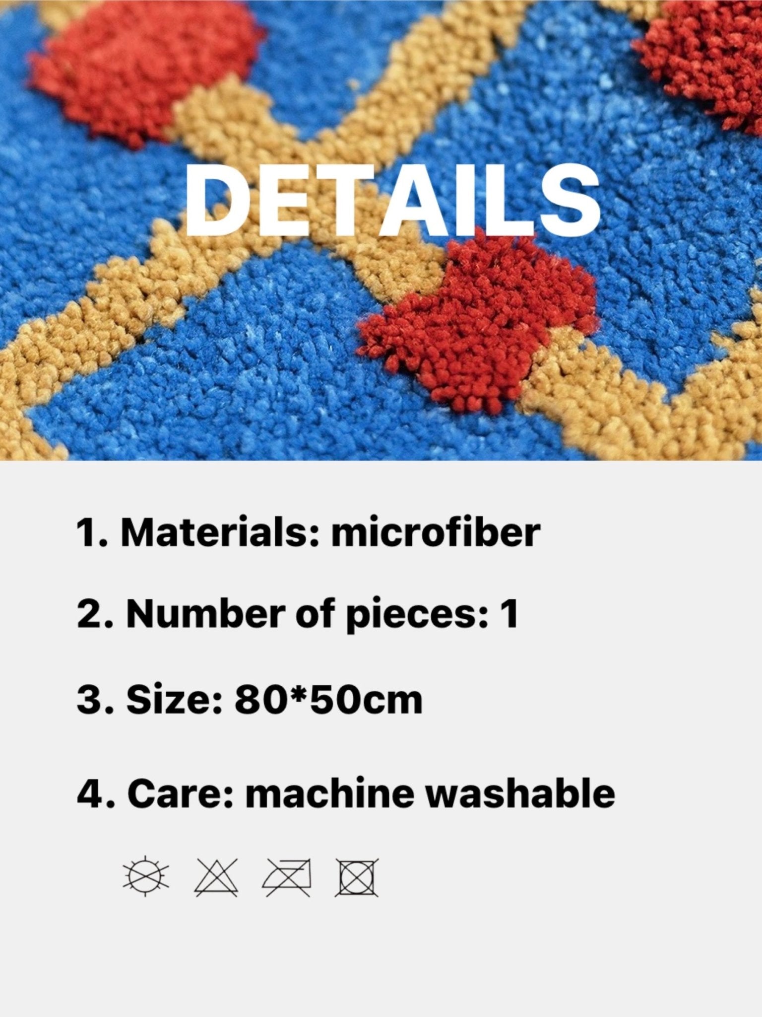 Ultra Soft Whimsical Dopamine Checker Bath Rug, Absorbent Mat - mosswell.us