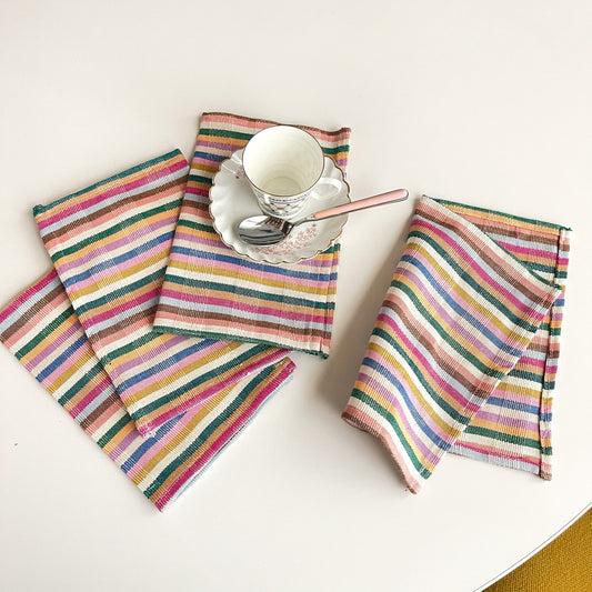 Valentina Rainbow Cocktail Napkin Set of 4 - mosswell.us