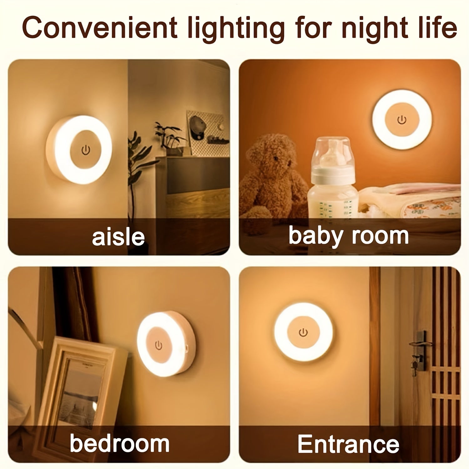 Versatile LED Touch Night Light for Home Decor - mosswell.us