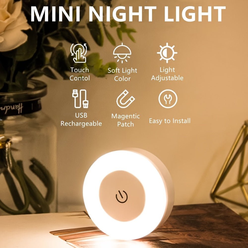 Versatile LED Touch Night Light for Home Decor - mosswell.us