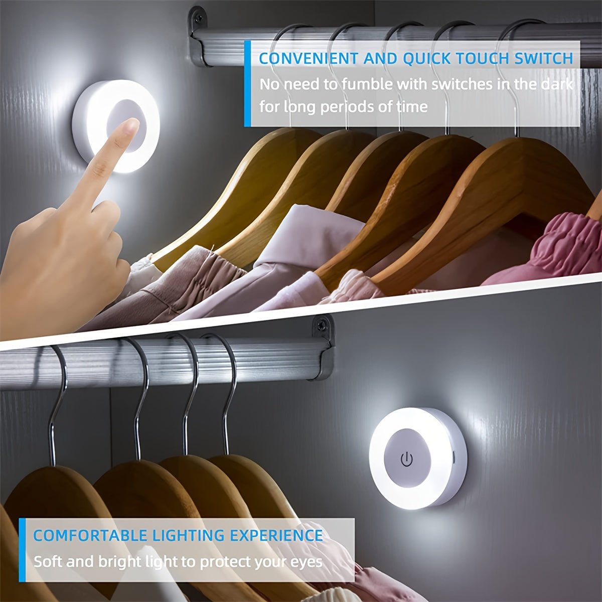 Versatile LED Touch Night Light for Home Decor - mosswell.us