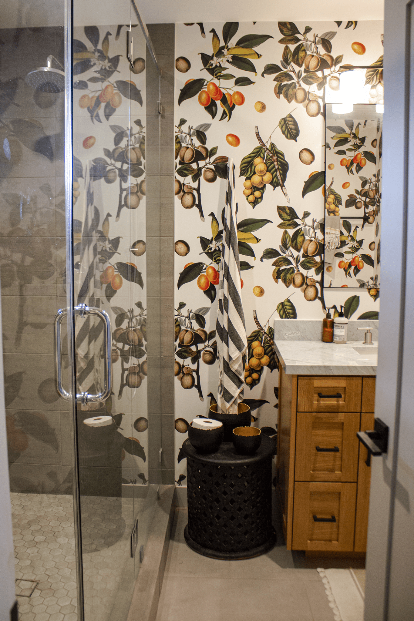 Vintage Orchard Wallpaper, white - mosswell.us