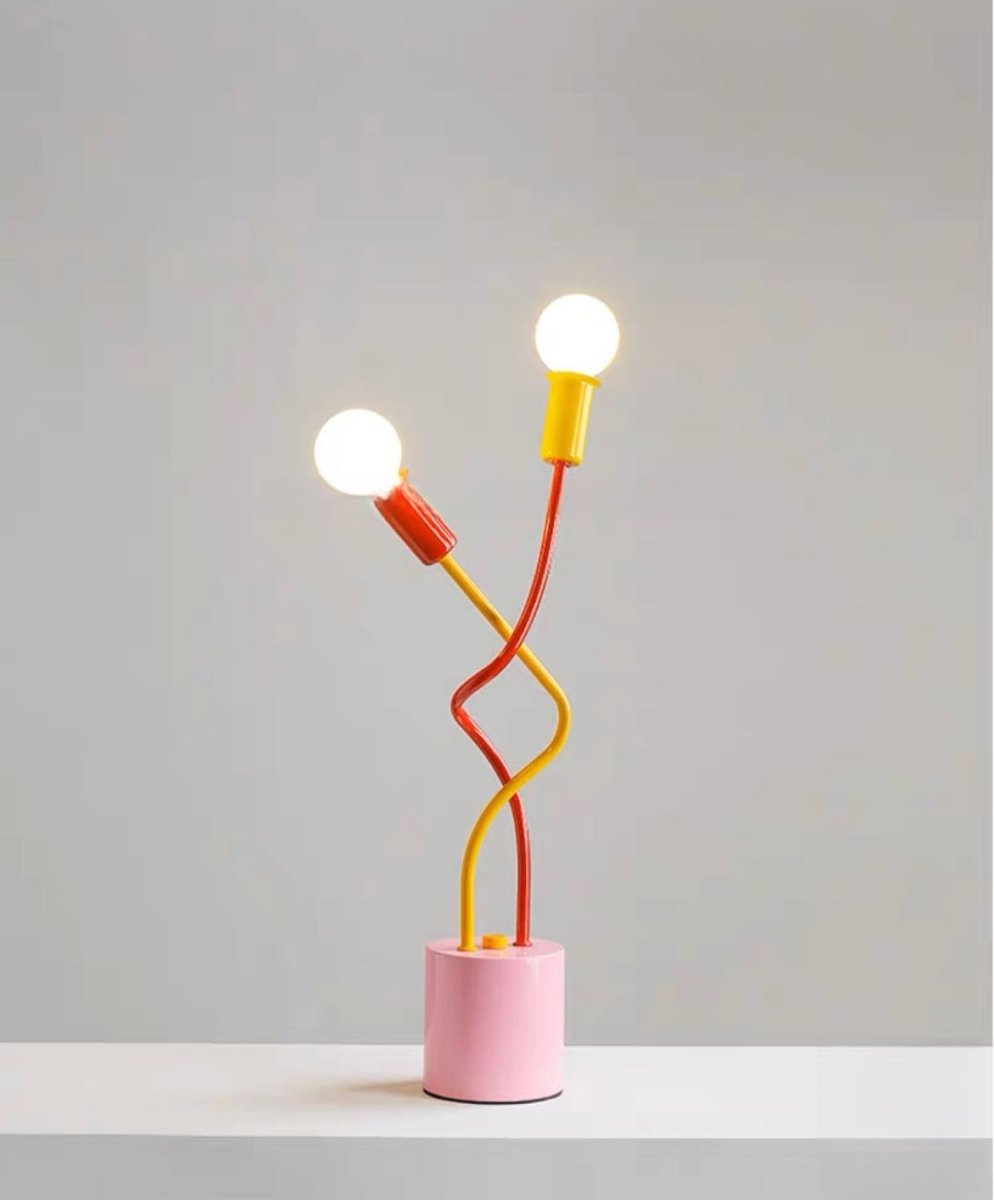 Whimsical Eclectic Memphis Cute Whimsical Sprout Table Lamp - mosswell.us