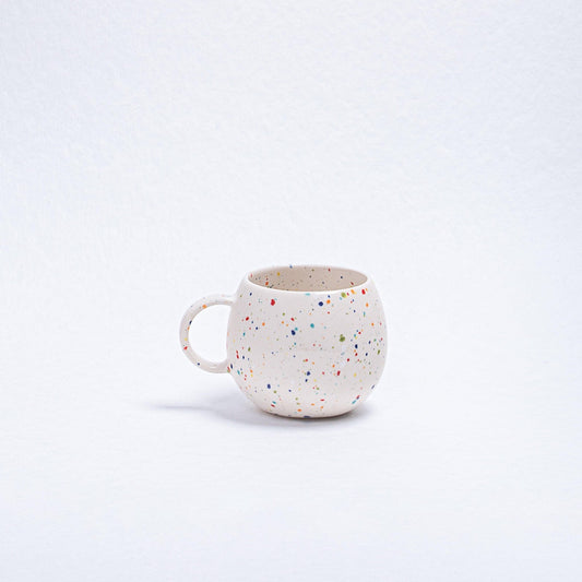 White Ball Mug 8.5oz / 250ml stoneware ceramic — Party Collection - mosswell.us