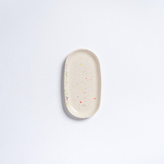 White Mini Tray stoneware ceramic — Party Collection - mosswell.us