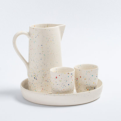 White Pitcher 51oz / 1.5L stoneware ceramic — Party Collection - mosswell.us