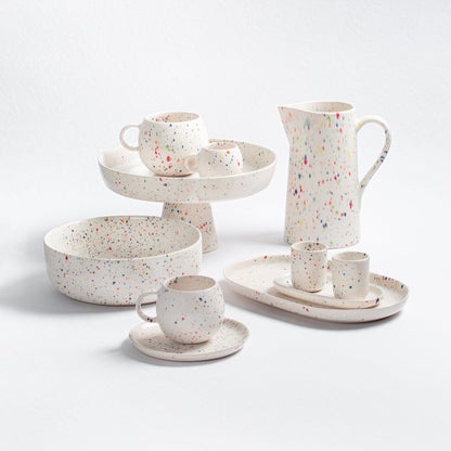 White Pitcher 51oz / 1.5L stoneware ceramic — Party Collection - mosswell.us