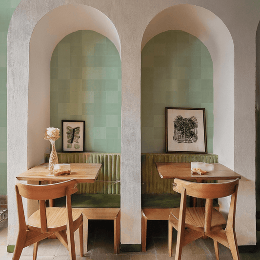 Zellige Wallpaper, mint - mosswell.us